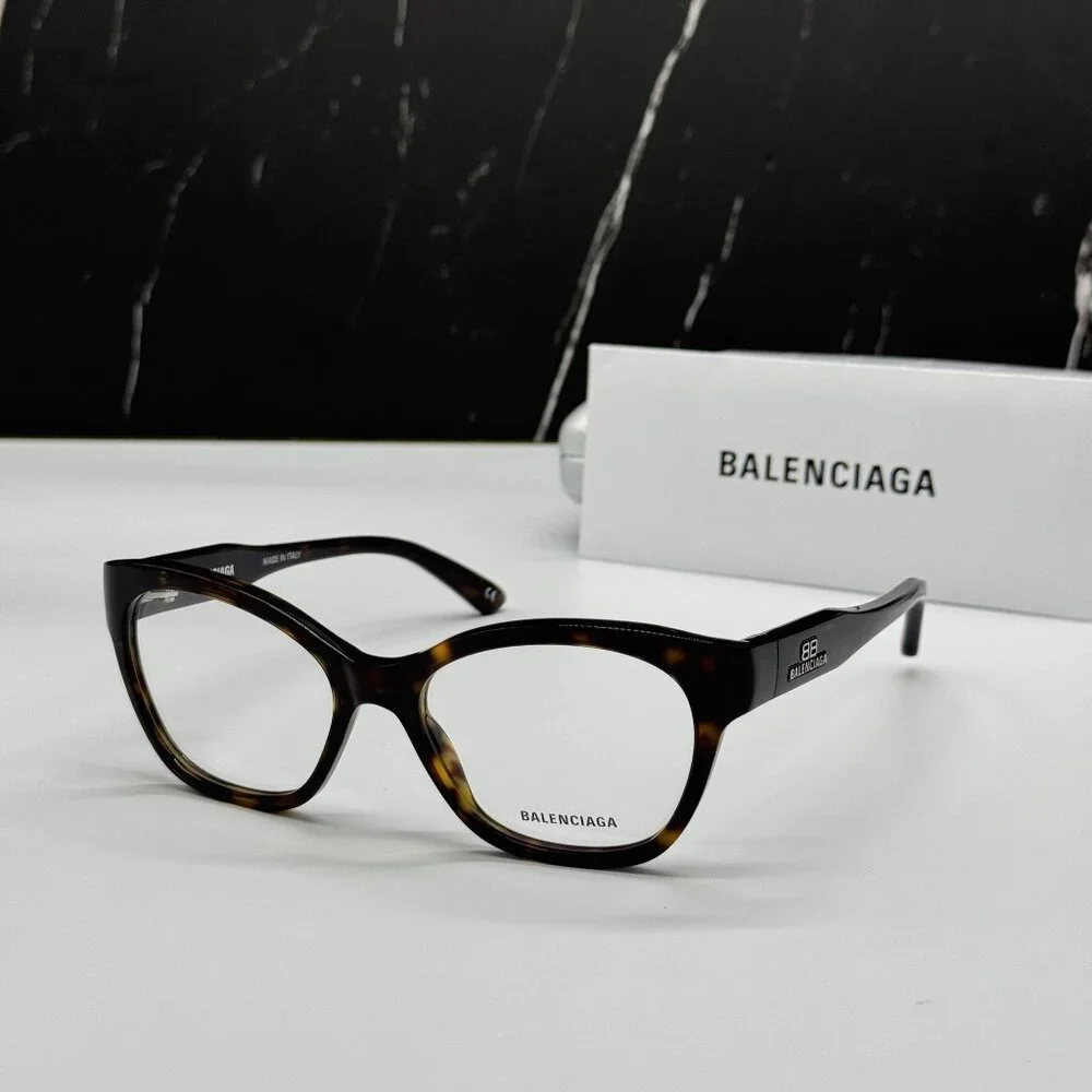 NEW BALENCIAGA BB0213O 002 CAT EYE HAVANA WOMEN EYEGLASSES BALENCIAGA